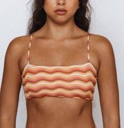 NEW Mai Underwear x Free People Mod Groove Wavy Bikini Top Size XS