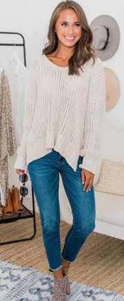Cream Chenille Sweater