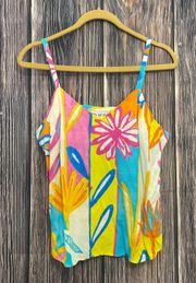 Multicolor Flower Tank Top