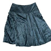 The Limited A-Line Silk Flowy Mini Skirt Waist Band Side Zip Size 4 Women