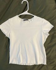 Brandy Melville lettuce hem top