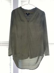 Mossimo Army Green Blouse 