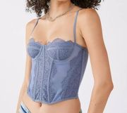 Corset Top Blue