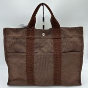 Hermes Fourre Tout Tote Toile MM with Padlock and  keys