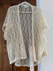 Cream Crochet Cardigan