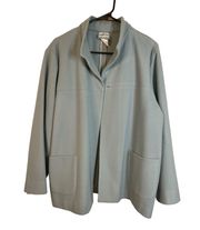 Vintage Light Blue Wool Jacket