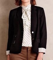 Anthropologie cartonnier black blazer coat Sz 6