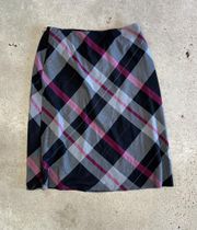 Cato Vintage Plaid Maxi Skirt