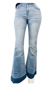 INDIGO Rein High Rise Flare Jeans 11 Ombre ankle detail