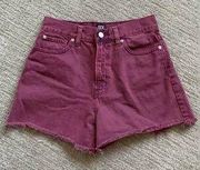 Urban Outfitters Maroon Jean Shorts