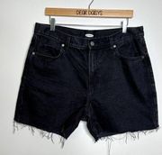 Old Navy Black High Rise Denim Shorts