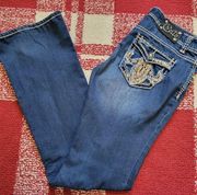 Cello Jean flap pocket bootcut jeans size 7