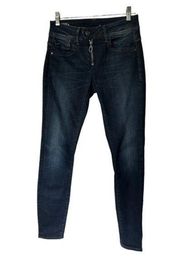 G Star Raw Lynn Mid Skinny Jeans In Dark Wash size 26 waist 30 inseam
