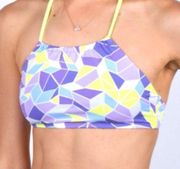 Zinke Sloane High Neck Bikini Top in Kaleidoscope