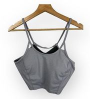 Prana Womens size Medium Prado Sports Bra Gray W13190832 Hiking Workout