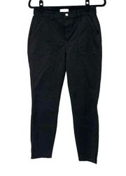 Evereve Black Utility Ankle High Rise Pants Sz 27