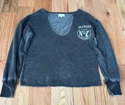 Women's  Jack Daniel's Distressed Sweatshirt Oversized Size XS