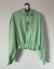 Vans women cropped hoodie mint green sz medium