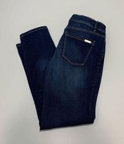 White House Black Market The Slim Crop Denim Jeans Blue Wash Size 4