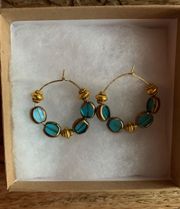 Small Beaded Hoops