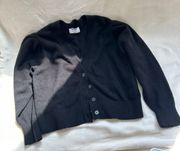 Black Puff Sleeve Cardigan