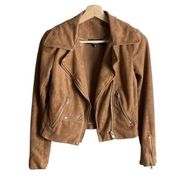 Lulus faux suede Moto jacket