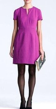 Diane Von Furstenberg Agatha Knit Sheath Dress Deep Plum Purple Women’s Size 2