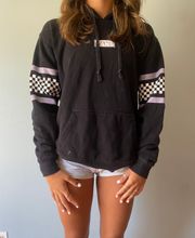 Black Purple/White Checkered Hoodie