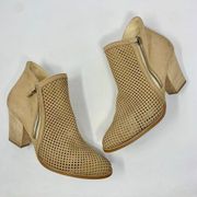 Paul Green Bonzai Perforated Bootie Sisal Nubuck