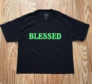 JUPITER MOON "BLESSED" OVERSIZED TEE SZ SMALL