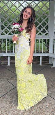 Sheri Hill No. 53903 Yellow Prom Dress