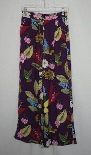 Romeo & Juliet Couture Wide Leg Bird Floral Pants