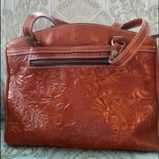 Patricia Nash tooled leather purse/tote.