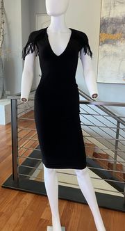 Mendez Midi Dress In Black