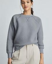 Everlane ReNew Fleece Crewneck Pullover Sweatshirt in Blue