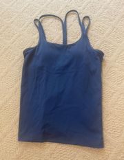 PINK blue athletic tank top