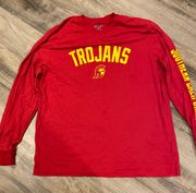 Champion USC Long Sleeve With Logo In Front Side Size XXL