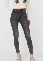 Black Stradivarius super high waist jeans