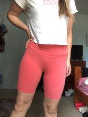 Aerie Salmon Pink Biker Shorts