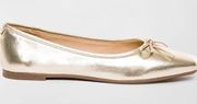 Bernardo Gwynn Tumbled Leather Ballerina Flats