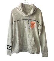 VS PINK SF GIANTS MLB Long Sleeve Funnel Neck Pullover Sweatshirt SZ M NWT