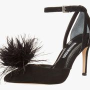 Charles David NWOB  Black Volatile Feather Pumps Size 8