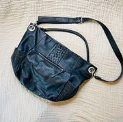 Anthropologie LIEBESKIND Berlin Woven Leather Large Shoulder Bag