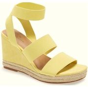 Caslon Sandals Womens Size 11 Yellow Strappy Espadrille Wedges