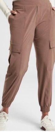 ATHLETA Chelsea Utility Jogger Sz 2 Mineral Brown Pants #530630