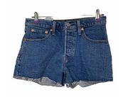 Levi’s Levi 501 high waisted cut off shorts size 27 W NWT