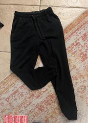 Black Soft A&F Fleece Sweatpants