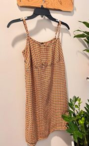 Wild Fable Brown Plaid Dress