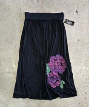 Faded Glory Black Maxi Skirt Or Strapless Dress