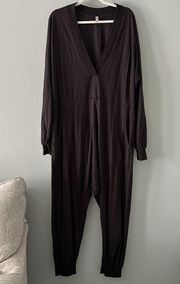 Free People Just Because Onesie in Black